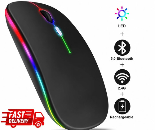 Rgb led wireless mouse - rgb,