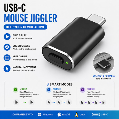 Usb mouse jiggler modes - jiggler,