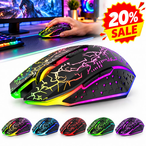 Wireless gaming mouse - gaming, led