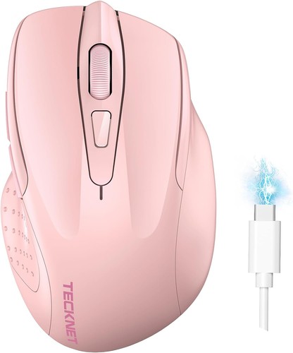 Tecknet pink wireless - pink, mouse
