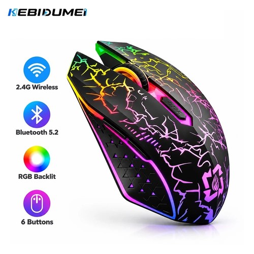 Wireless gaming mouse rgb led - mouse,