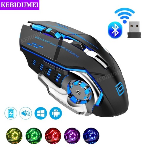 Wireless gaming mouse rgb led - wireless,