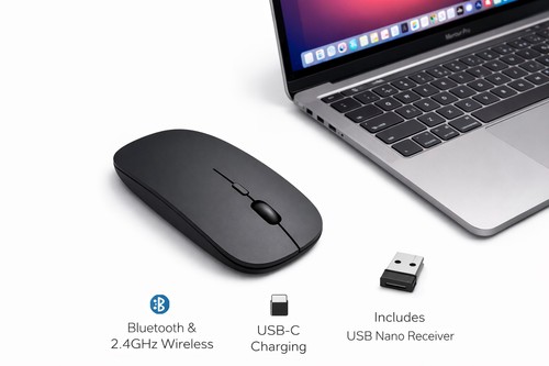 Slim bluetooth wireless - wireless, mouse