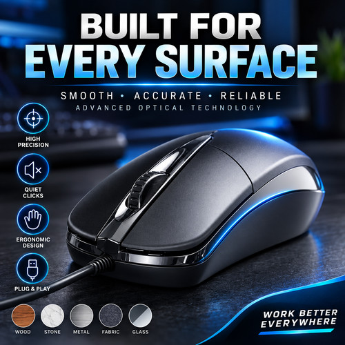 Wired mouse for laptop - for, pc