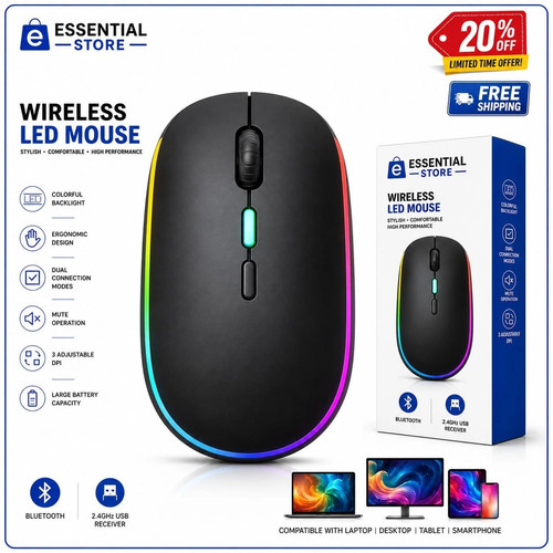 Rgb led wireless - wireless, mouse