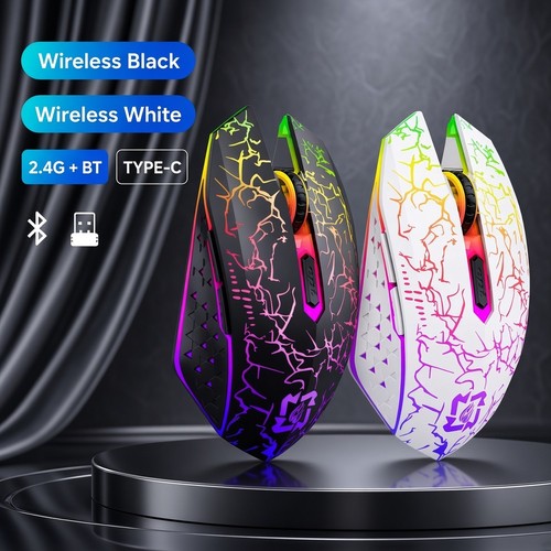 Wireless gaming mouse rgb led - gaming,