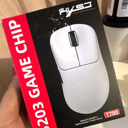 Hxsj t700 white gaming mouse - gaming,
