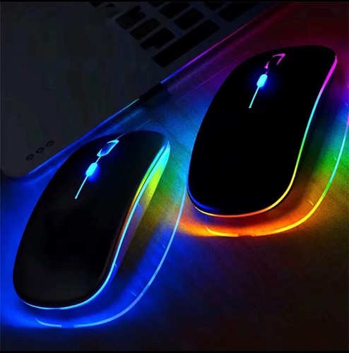 Rgb led wireless mouse - wireless,