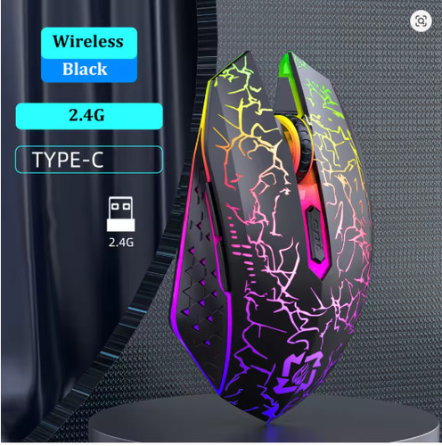 Wireless gaming mouse rgb - wireless,