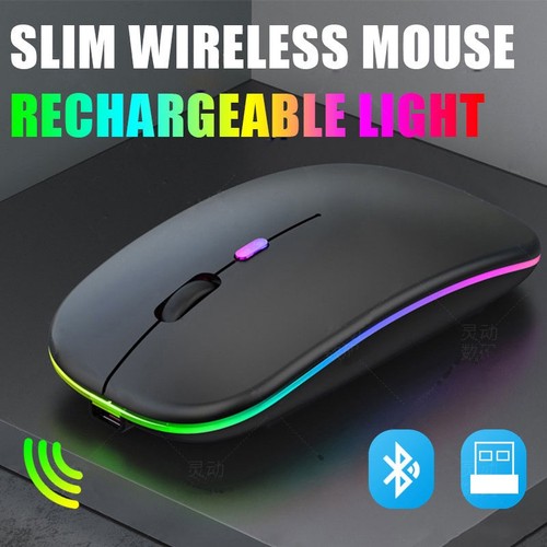 Rgb led wireless mouse - wireless,