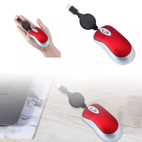Retractable cable usb mouse - retractable,