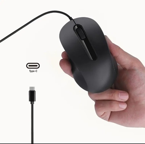 Wired usb mouse black - wired, plug